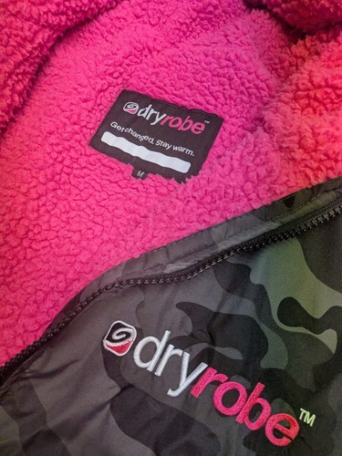 Dryrobe advance grey - grey, camo/pink